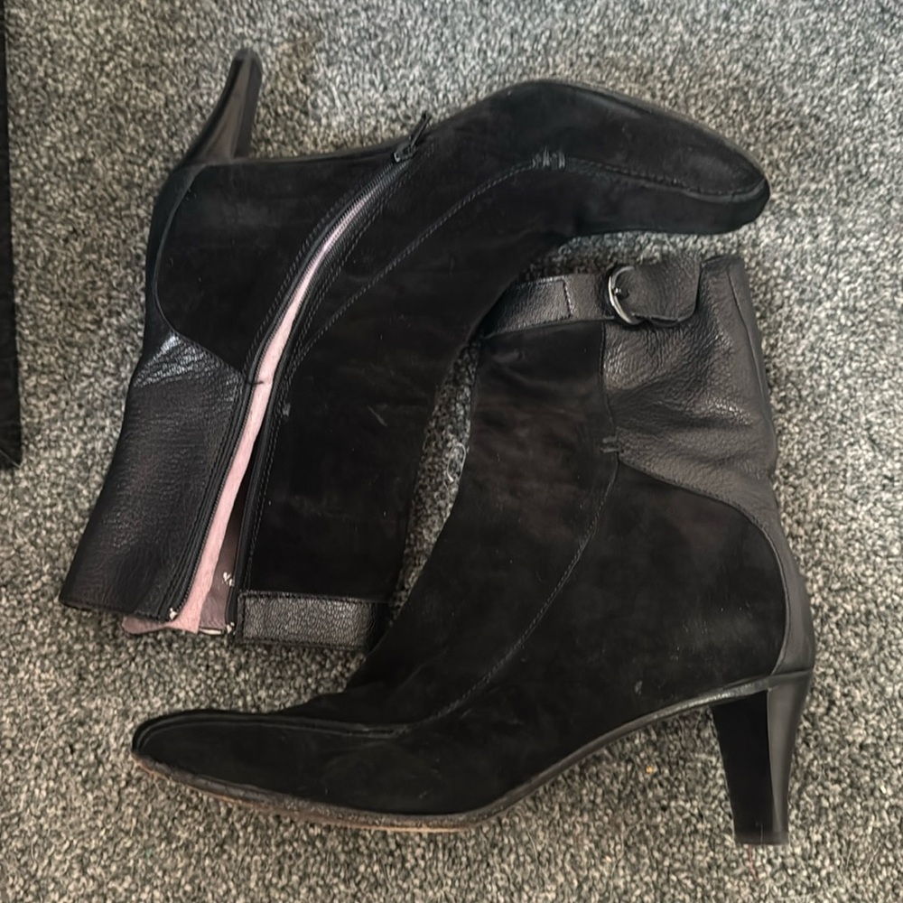 Fieramosca Tiffany Black Suede/Leather Boots